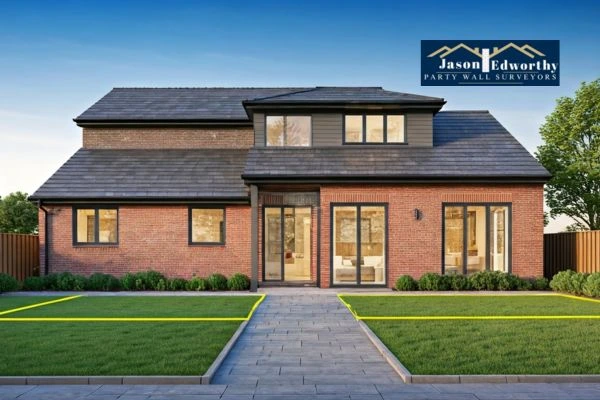 Home extension focusing on boundary line Witney